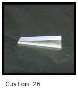 Silicone wedge molded on aluminum part