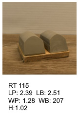 RT 115, roof top shaped silicone print pad from AccuPad Inc.
