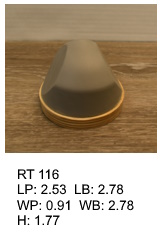 RT 116, roof top shaped silicone print pad from AccuPad Inc.