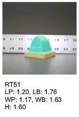 RT 51, roof top shaped silicone print pad from AccuPad Inc.