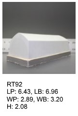 RT 92, roof top shaped silicone print pad from AccuPad Inc.