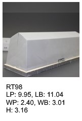 RT 98, roof top shaped silicone print pad from AccuPad Inc.