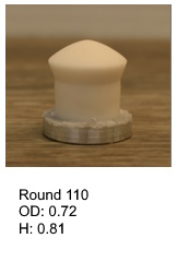 Round110, round silicone print pad from AccuPad Inc.