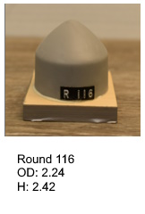 Round116, round silicone print pad from AccuPad Inc.