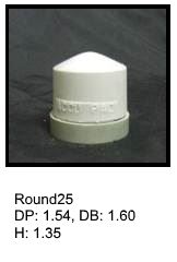 Round25, round silicone print pad from AccuPad Inc.