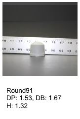 Round91, round silicone print pad from AccuPad Inc.