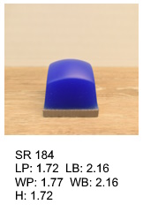 SR 184, Square or rectagular silicone print pad