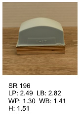SR 196, Square or rectagular silicone print pad