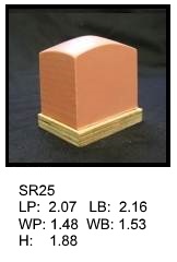 SR 25, Square or rectagular silicone print pad